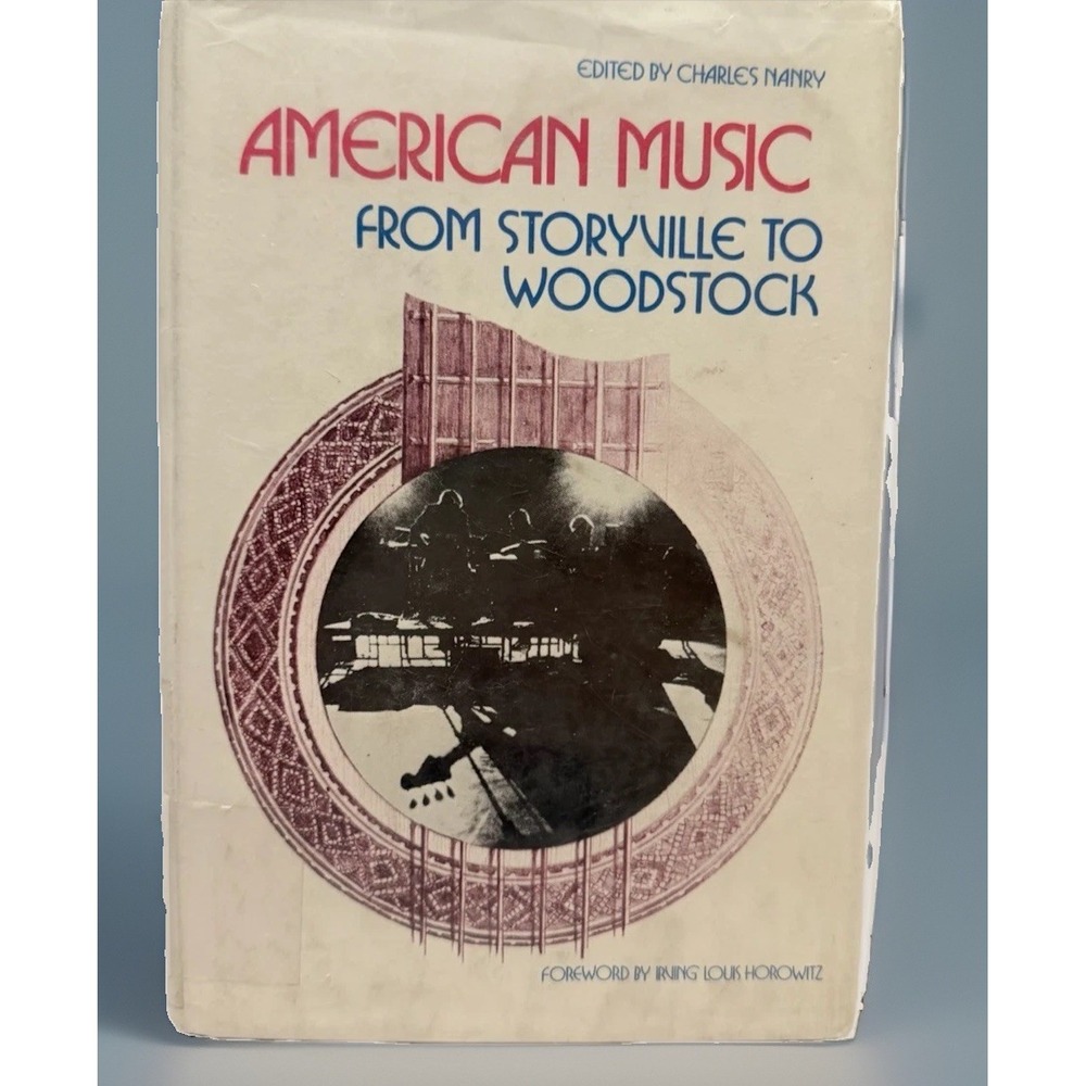 American Music from Storyville Woodstock Charles Nanry Book 1970s MCM Decor VTG